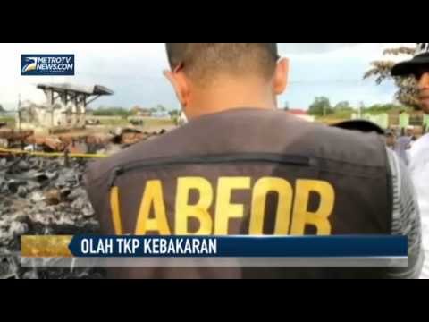 Tim Forensik Olah TKP Kebakaran Gedung Dinas SKPD