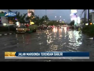 Drainase Buruk, Jalan Margonda Terendam Banjir