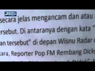 Ancam Wartawan, Kasatlantas Dilaporkan ke Mapolres Rembang