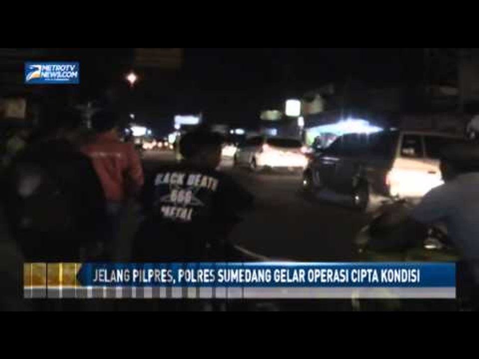 Jelang Pilpres, Polres Sumedang Gelar Operasi Cipta Kondisi