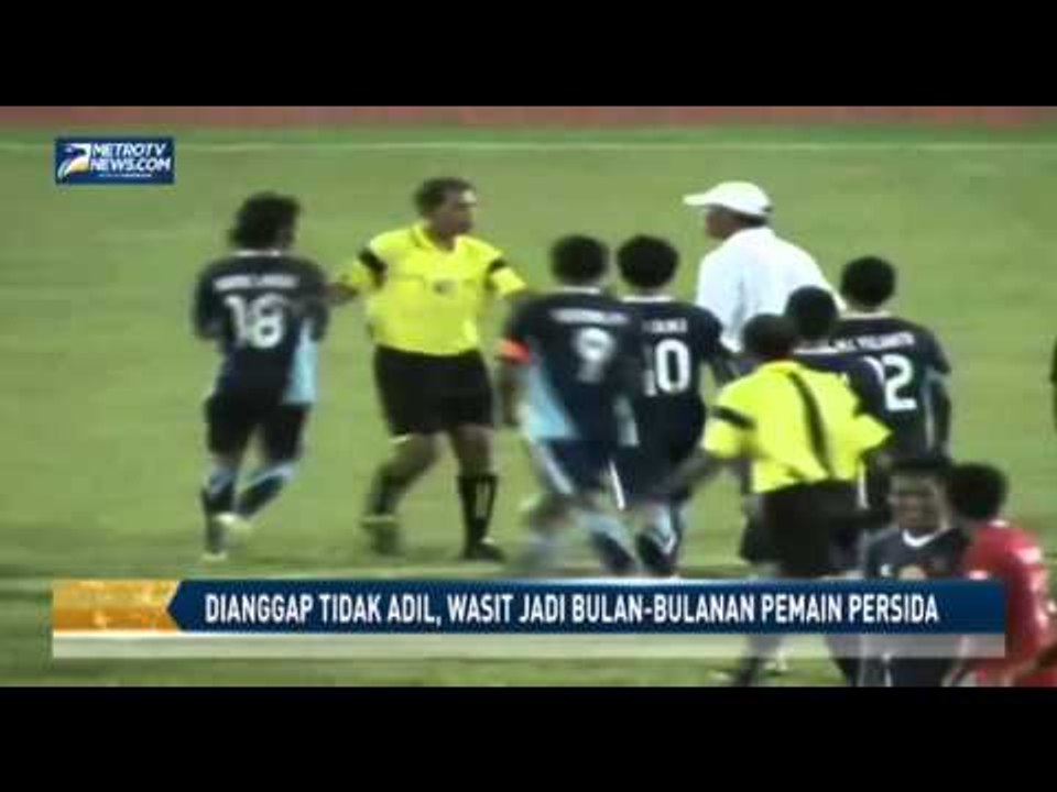 Dianggap tidak Adil, Wasit Jadi Bulan bulanan Permain Persida