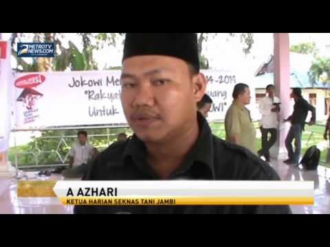 Deklarasi Seknas Tani Jambi Dukung Jokowi JK