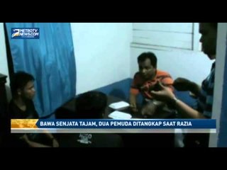 Bawa Senjata Tajam, Dua Pemuda Ditangkap Saat Razia