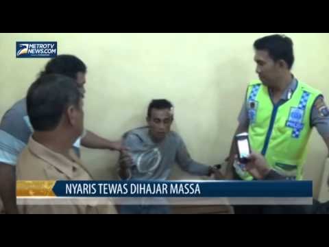 Maling Motor Nyaris Tewas Dihajar Massa