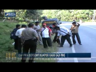 Dua Pria Bersenpi Rampok Uang Gaji PNS