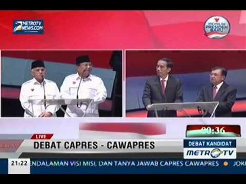 Debat Kandidat, Jokowi: Pemilihan Kepala Daerah Dilaksanakan Serentak untuk Efisiensi Biaya