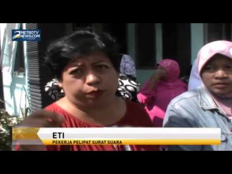 Diupah Rp25 Perlembar, Pelipat Suara di KPU Sidoarjo Mogok Kerja