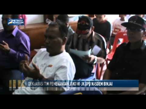 Deklarasi Tim Pemenangan Jokowi JK DPD NasDem Binjai