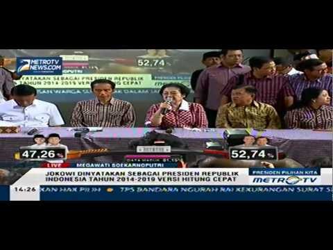 Megawati: Versi Hitung Cepat, Jokowi Sudah Jadi Presiden