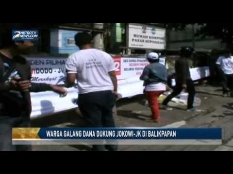 Warga Galang Dana Dukung Jokowi JK di Balikpapan