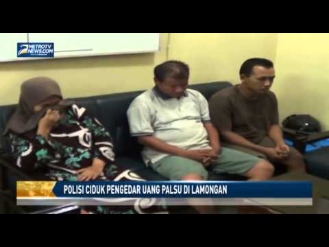 Polisi Ciduk Pengedar Uang Palsu di Lamongan