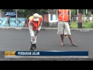 Perbaikan Jalur Pantura Rembang Dikebut