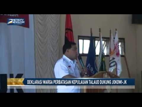 Deklrasi Warga Perbatasan Kepulauan Talaud Dukung Jokowi JK