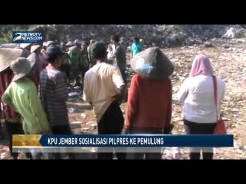 KPU Jember Sosialisasi Pilpres ke Pemulung