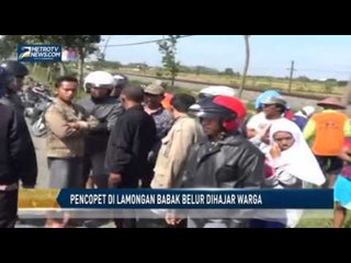 Pencopet di Lamongan Babak Belur Dihajar Warga