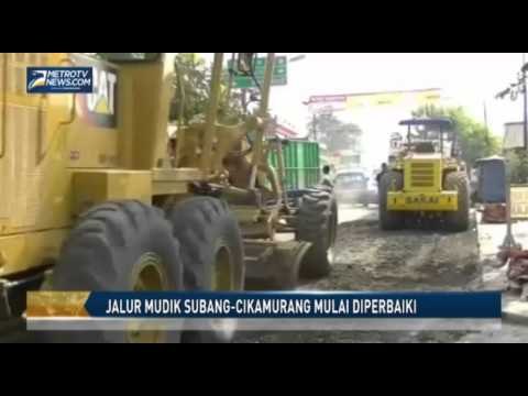 Jalur Mudik Subang Cikamurang Mulai Diperbaiki