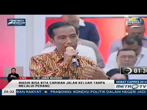 Debat Capres, Jokowi: Ada 3 Strategi Diplomasi Jitu