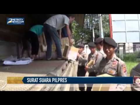 1 716 840 Surat Suara Pilpres Tiba di KPU Cianjur