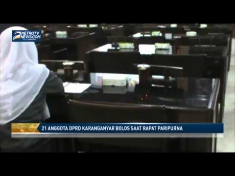 21 Anggota DPRD Karanganyar Bolos Saat Rapat Paripurna
