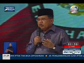 [Debat Cawapres 2014] Pembangunan SDM dan Iptek (3)