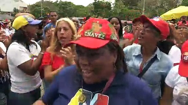 Apoiadores de Maduro nas ruas