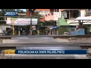 603 Perlintasan KA di Surabaya Tanpa Palang Pintu