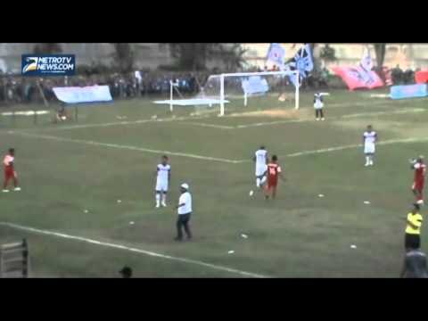 Laga Persipur Vs Persiku Diwarnai Kericuhan Antara Dua Suporter