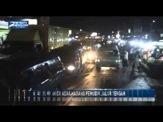 Pasar Tumpah Cibadak Hadang Pemudik Jalur Tengah