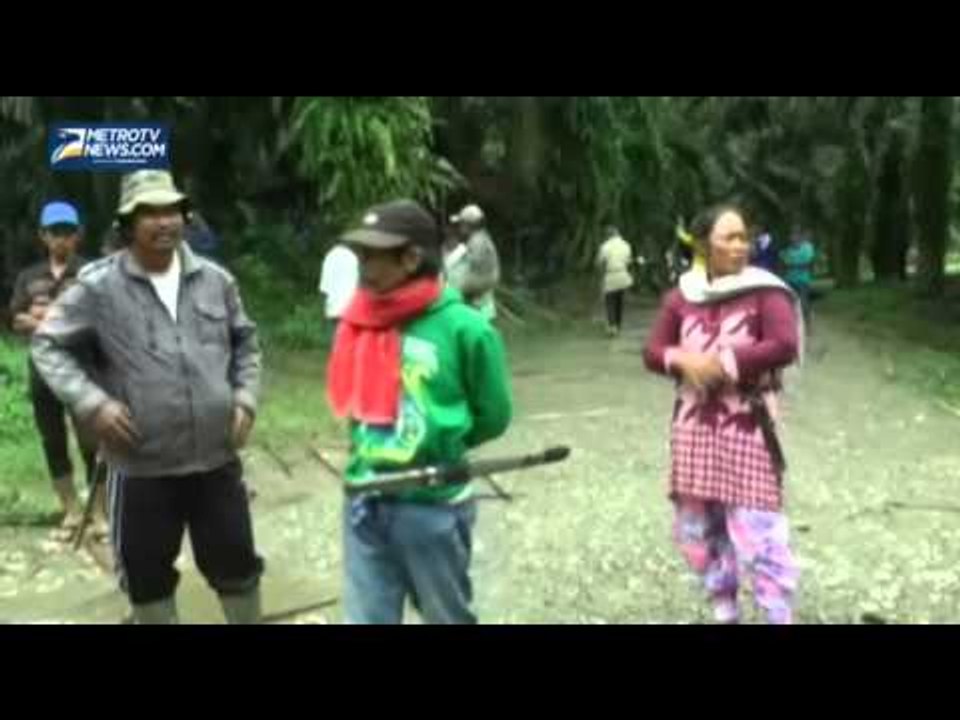 Unjuk Rasa Sengketa Lahan Sawit di Mamuju Diwar...