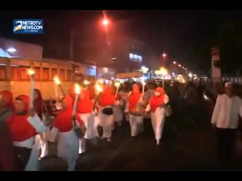 Pawai Obor Meriahkan Perayaan Tahun Baru Islam di Cimahi