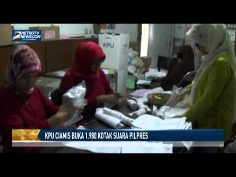 KPU Ciamis Buka 1 980 Kotak Suara Pilpres