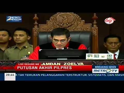 MK Tolak Gugatan Prabowo-Hatta