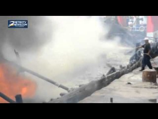 Kapal Bermuatan 250 Ton Ikan Ekspor Terbakar