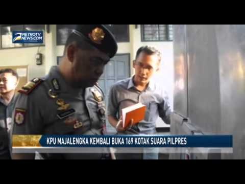 KPU Majalengka Kembali Buka 169 Kotak Suara Pilpres