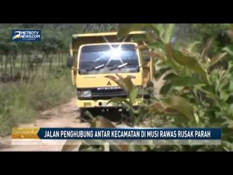 Jalan Penghubung Antar Kecamatan di Musi Rawas Rusak Parah