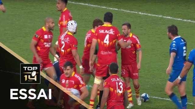 TOP 14 - Essai David MELE (USAP) - Castres - Perpignan - J19 - Saison 2018/2019