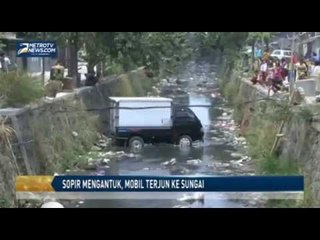 Sopir Mengantuk, Mobil Terjun ke Sungai
