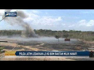 Polda Jatim Ledakkan 4,5 Kg Bom Rakitan Milik Hanafi