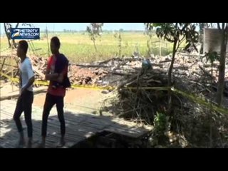 Karena Emosi, Kakek Bacok Istri dan Bakar Rumah