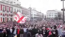 Ultras Inside : Tifosi dell' AJAX 2/2 festeggiano a Madrid per il passaggio turno Champions League Hooligans Ultras
