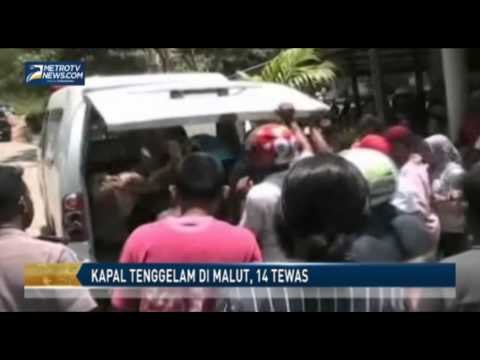 Kapal Tenggelam di Malut, 14 Tewas