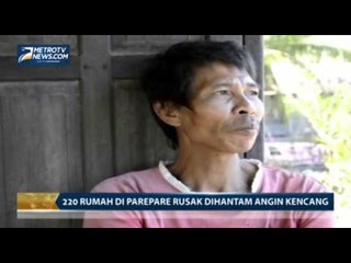 220 Rumah di Parepare Rusak Dihantam Angin Kencang