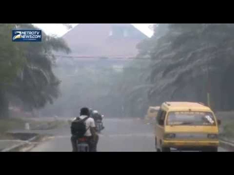 Kabut Asap Selimuti Universitas Sriwijaya Inderalaya