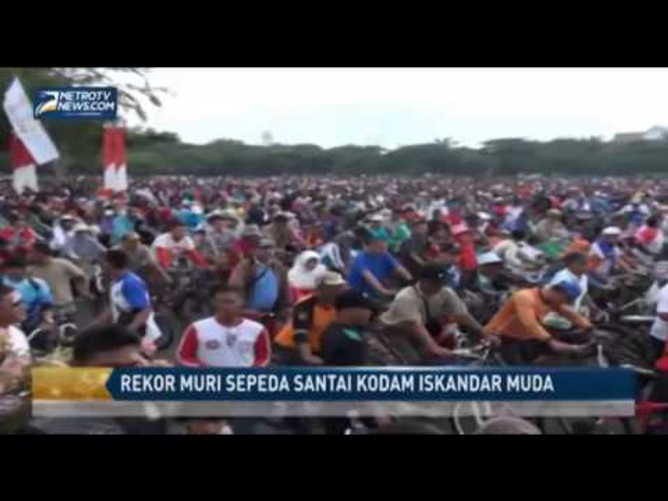 Peserta Sepeda Santai Kodam Iskandar Muda Pecahkan Rekor MURI