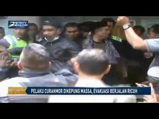 Pelaku Curanmor Dikepung Massa, Evakuasi Berjalan Ricuh