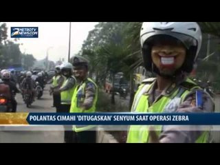 Polantas Cimahi Ditugaskan Senyum Saat Operasi Zebra