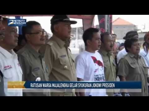 Ratusan Warga Majalengka Gelar Syukuran Jokowi Presiden