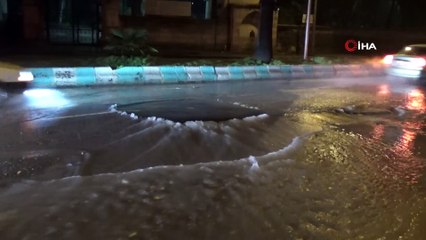 Kahramanmaraş'ta şebeke suyu hattı patladı