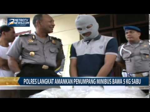 Polres Langkat Amankan Penumpang Minibus Bawa 5 Kg Sabu