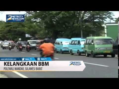 BBM Langka, Antrean Kendaraan di SPBU Polewali Hingga 1 Km